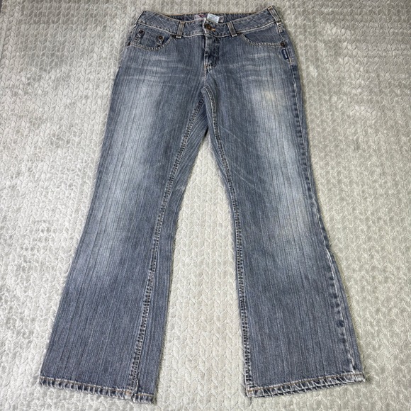 Silver Jeans Co. Denim - Silver Jeans Womens 31x30 Blackish Blue Denim Slit Hem Y2K Low Rise Canada Made
